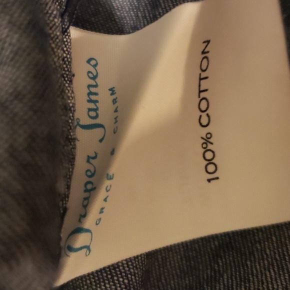 Draper James Chambray Ruffle Shift Dress Modest Classic - Picture 6 of 6